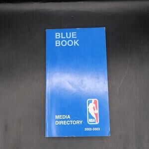 NBA Media Directory 2002-2003 Blue Book Basketball